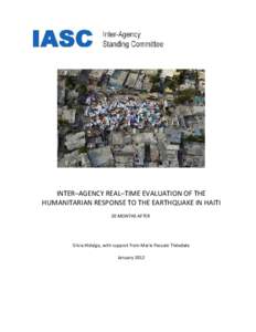 Internally displaced person / Persecution / Haiti / Emergency management / Development Assistance Database / International relations / Office for the Coordination of Humanitarian Affairs / United States Agency for International Development / Humanitarian response by national governments to the 2010 Haiti earthquake / United Nations / Development / Forced migration