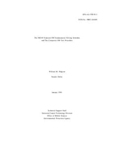 EPA-AA-TSS-91-1 NTIS No. PB92[removed]The IM240 Transient I/M Dynamometer Driving Schedule and The Composite I/M Test Procedure