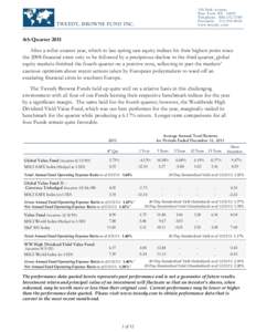 Financial services / Institutional investors / Collective investment schemes / MSCI EAFE / Funds / Stock fund / MSCI World / Tweedy /  Browne / Morningstar /  Inc. / Financial economics / Investment / Finance