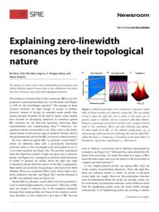 [removed][removed]Explaining zero-linewidth resonances by their topological nature Bo Zhen, Chia Wei Hsu, Ling Lu, A. Douglas Stone, and