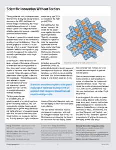 Energy Innovations: Science & Technology at NREL, Winter[removed]Brochure)