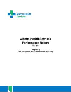 Alberta Health Services Performance Report