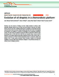 ARTICLE Received 4 Sep 2014 | Accepted 14 Oct 2014 | Published 8 Dec 2014 DOI: [removed]ncomms6571  OPEN