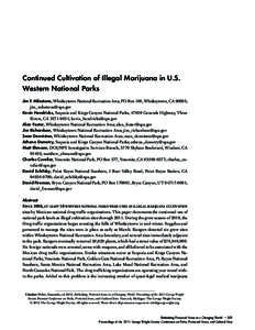 California law / Campaign Against Marijuana Planting / Cannabis cultivation / California Proposition 215 / United States / Legality of cannabis / California Proposition 19 / National Park Service / Cannabis in Oregon / Cannabis / Cannabis laws / Cannabis in the United States