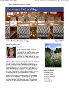 August News & Notes from the Village  https://ui.constantcontact.com/visualeditor/visual_editor_preview.jsp?age... Having trouble viewing this email? Click here