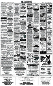 CLASSIFIEDS  The daily Globe • yourdailyGlobe.com Business Opportunities