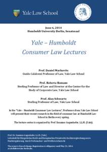 Yale University / Guido Calabresi / Yale Law School / Sterling Professor / Law and economics / Michael Klausner / New Haven County /  Connecticut / New Haven /  Connecticut / Connecticut