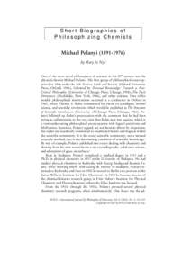 Biography of Michael Polanyi[removed])