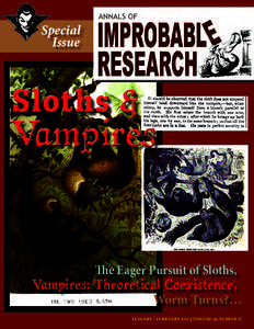Special Issue Sloths & Vampires