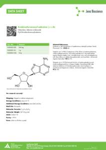 Arabinofuranosyl-adenine (ara-A) Vidarabine, Adenine arabinoside 9-(β-D-Arabinofuranosyl)-adenine Cat. No.