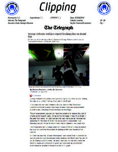 Clipping Assessoria ( x ) Espontânea ( ) Veículo: The Telegraph Assunto: Visita George Osborne