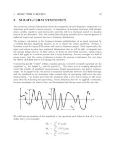 5 SHORT-TERM STATISTICS  5 29