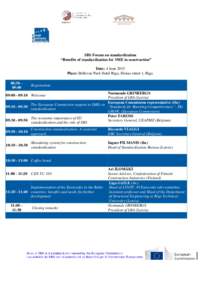 Standardization / Geography of Europe / Business / Europe / Eurocode / UEAPME / Riga