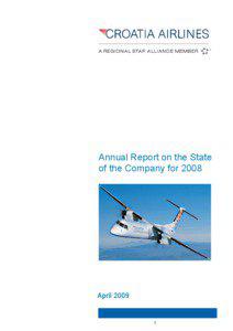 Annual Report on the State of the Company for 2008