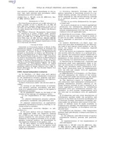 Page 151  TITLE 44—PUBLIC PRINTING AND DOCUMENTS tion security policies and procedures to the extent that such policies and procedures affect communication with the public.