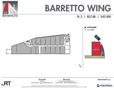 BARRETTO WING FL 3 | B315B | 543 RSF AVAILABLE OCCUPIED N