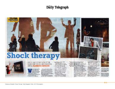 Fortescue, Elizabeth. “Shock Therapy.” Daily Telegraph 10 DecPrint (english)  [RLH] 