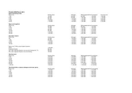 Pricelist SHM Picture 2013 Books and teaching media Edition max