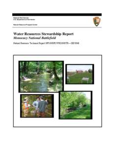 National Park Service U.S. Department of the Interior Natural Resource Program Center  Water Resources Stewardship Report