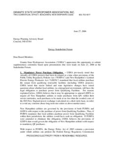 Renewable energy policy / Renewable-energy law / Renewable electricity / 95th United States Congress / Public Utility Regulatory Policies Act / Renewable portfolio standard / Federal Energy Regulatory Commission / Electrical grid / Independent Power Producer / Electric power / Energy / Renewable energy