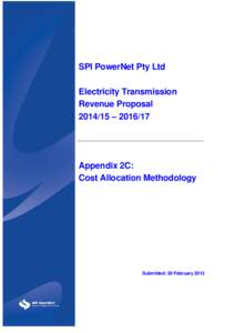 SPI PowerNet Pty Ltd Electricity Transmission Revenue Proposal[removed] – [removed]Appendix 2C: