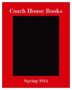 Coach House Books  Spring 2014 Not Baaaaad: Ewe’ll love these new books from Coach House!