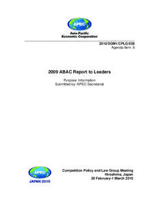 ___________________________________________________________________________[removed]SOM1/CPLG/026 Agenda Item: [removed]ABAC Report to Leaders