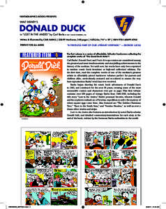 fantagraphics books presents  Walt Disney’s DONALD DUCK in “LOST IN THE ANDES” by Carl Barks