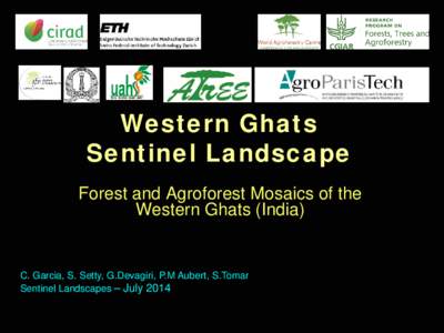 Sentinel Landscapes Western Ghats