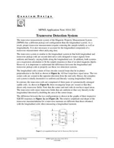 Transverse Detection System