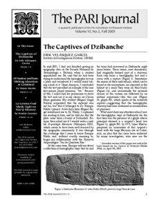 ThePARI Journal A quarterly publication of the Pre-Columbian Art Research Institute