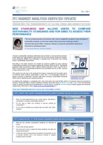 World Trade Organization / Non-tariff barriers to trade / Sustainability / Earth / International Trade Centre / Sustainability standards and certification / Standards map / Environment / International trade