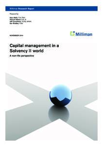 Milliman Research Report Prepared by: Gary Wells, FIA, FSAI Vincent Robert, FIA, IA Jeff Courchene, FCAS, MAAA Ger Bradley, FSAI