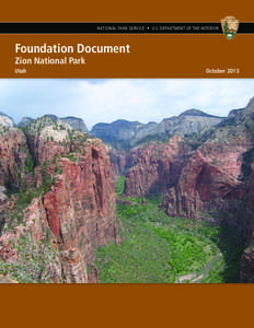 NATIONAL PARK SERVICE • U.S. DEPARTMENT OF THE INTERIOR  Foundation Document Zion National Park Utah