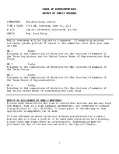 United States House of Representatives / Government / Public law / Separation of powers / Texas House of Representatives / Texas Legislature / Darby /  Pennsylvania