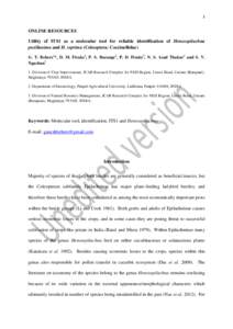 Science / Molecular biology / Laboratory techniques / Polymerase chain reaction / Biotechnology / Internal transcribed spacer / Ribosomal DNA / Restriction fragment length polymorphism / DNA extraction / Biology / DNA / Chemistry