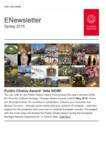 View in your browser  ENewsletter SpringPublic Choice Award: Vote NOW!