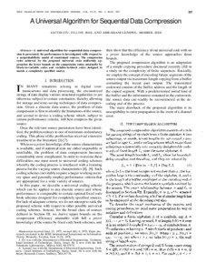 IEEE TRANSACTIONS ON INFORMATION THEORY, VOL. IT-23, NO. 3, MAY[removed]