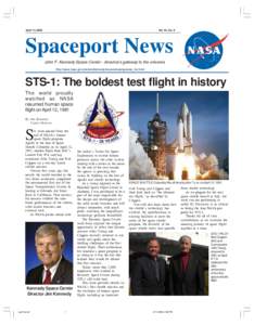 April 14, 2006  Vol. 45, No. 8 Spaceport News John F. Kennedy Space Center - America’s gateway to the universe