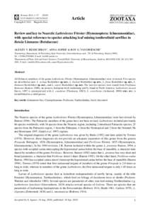 Zootaxa, Review and key to Nearctic Lathrolestes Förster (Hymenoptera: Ichneumonidae),...