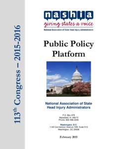 113 Congress – th Public Policy Platform
