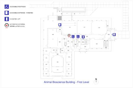 ACCESSIBLE RESTROOM  ACCESSIBLE ENTRANCE - POWERED ELEVATOR / LIFT