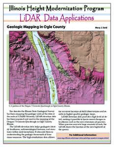 Illinois Height Modernization Program  LiDAR Data Applications Geologic Mapping in Ogle County