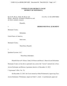 Class action / Federal Rules of Civil Procedure / Lawsuit / Hennepin County /  Minnesota / Settlement / Plaintiff / Civil law / Law / Civil procedure