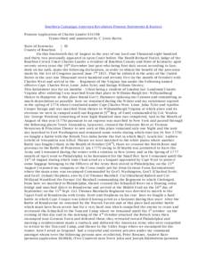 Southern Campaign American Revolution Pension Statements & Rosters Pension Application of Charles Lander S31198 Transcribed and annotated by C. Leon Harris State of Kentucky } SS County of Bourbon