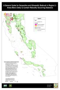 A General Guide for Serpentine and Ultramafic Bedrock in Region 5 Areas More Likely to Contain Naturally Occurring Asbestos  DEL NORTE SISKIYOU