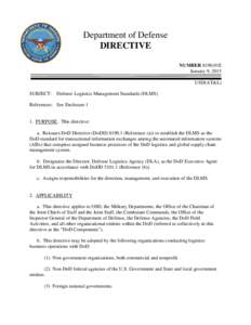 DoD Directive 8190.01E, January 9, 2015