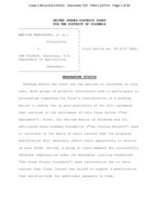 Case 1:99-cvEGS Document 728 FiledPage 1 of 39  UNITED STATES DISTRICT COURT FOR THE DISTRICT OF COLUMBIA ________________________________ )