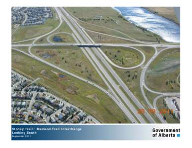 Stoney Trail / Macleod Trail Interchange Looking South September 2011 