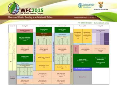 Programme Draft[removed]Tuesday 8th Plenary Session (1,5h)